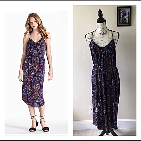 Lucky Brand Dresses & Skirts - NWT Lucky Brand Paisley Knit Sun Dress Large 💙❤️